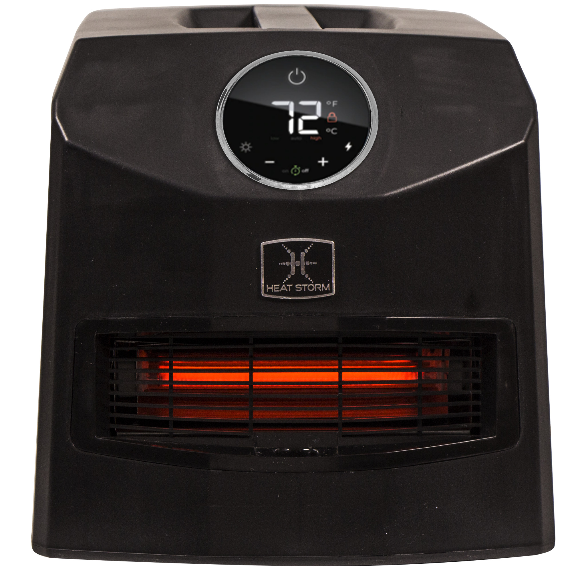 HeatStorm, 1500-WATT ELECTRIC HEATER, Heat Type Infrared, Heat Output 5200 Btu/hour, Heating Capability 400 ft², Model# A-1500-IMO
